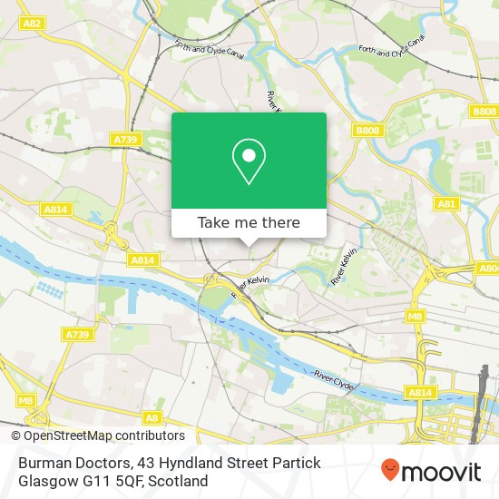 Burman Doctors, 43 Hyndland Street Partick Glasgow G11 5QF map