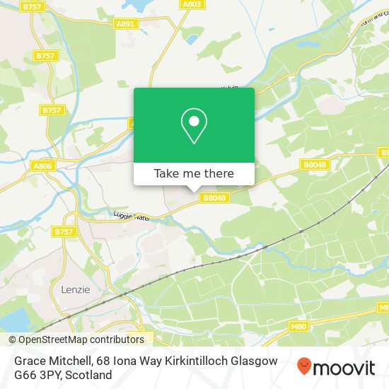 Grace Mitchell, 68 Iona Way Kirkintilloch Glasgow G66 3PY map