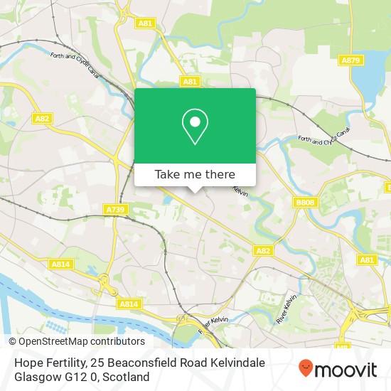 Hope Fertility, 25 Beaconsfield Road Kelvindale Glasgow G12 0 map