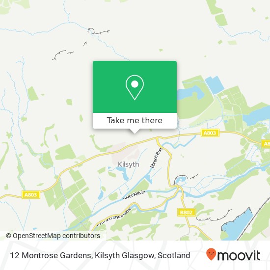 12 Montrose Gardens, Kilsyth Glasgow map