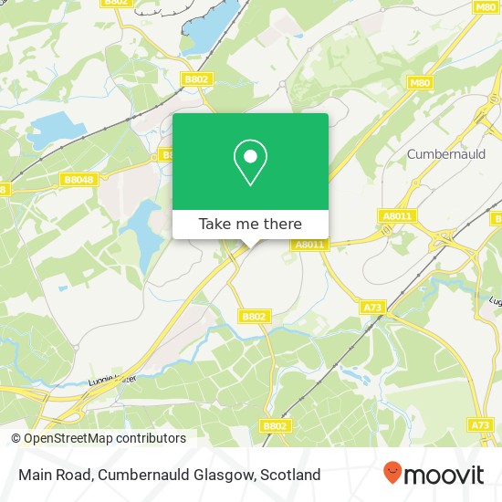 Main Road, Cumbernauld Glasgow map