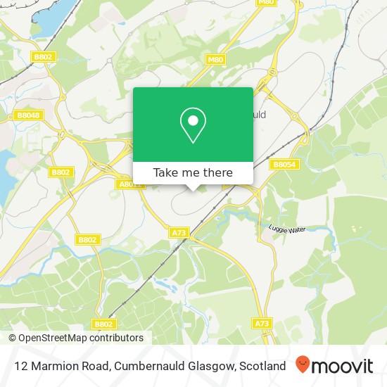 12 Marmion Road, Cumbernauld Glasgow map