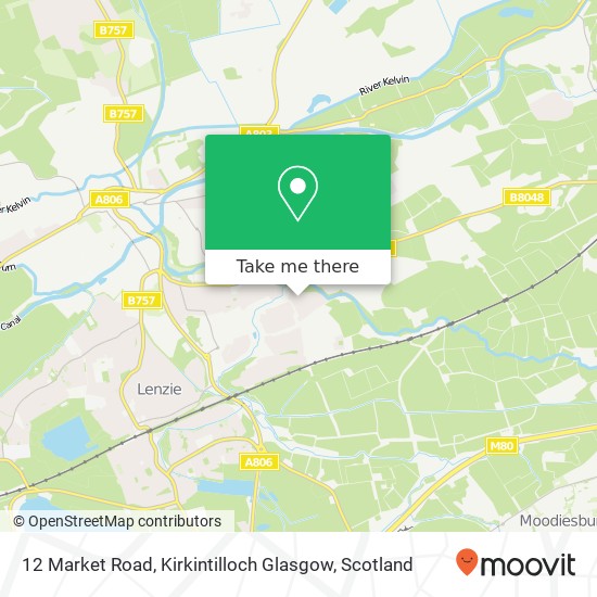 12 Market Road, Kirkintilloch Glasgow map