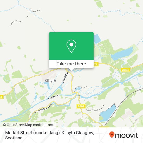 Market Street (market king), Kilsyth Glasgow map