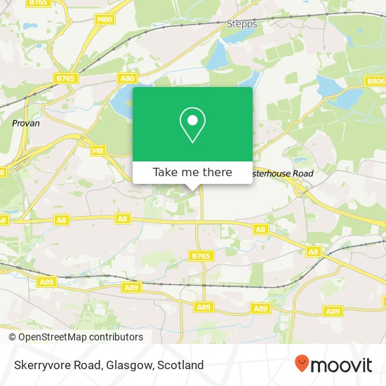 Skerryvore Road, Glasgow map