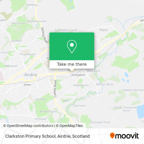 Clarkston Primary School, Airdrie map