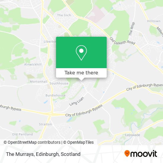 The Murrays, Edinburgh map