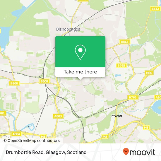 Drumbottie Road, Glasgow map