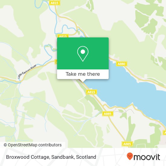 Broxwood Cottage, Sandbank map