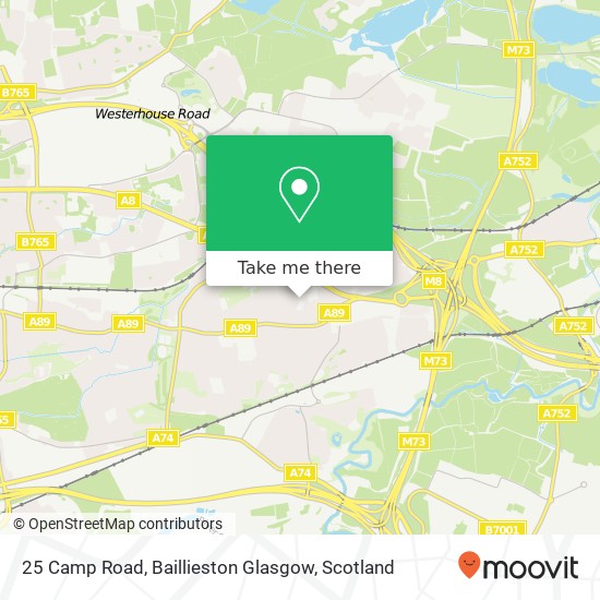 25 Camp Road, Baillieston Glasgow map