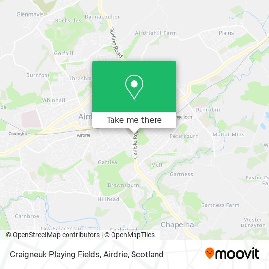 Craigneuk Playing Fields, Airdrie map