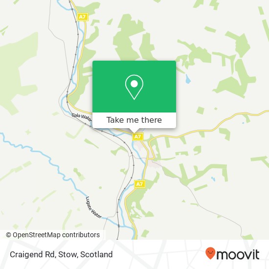 Craigend Rd, Stow map