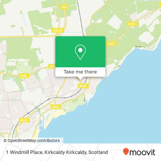 1 Windmill Place, Kirkcaldy Kirkcaldy map