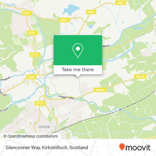 Glenconner Way, Kirkintilloch map