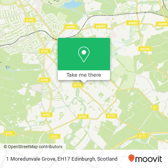 1 Moredunvale Grove, EH17 Edinburgh map