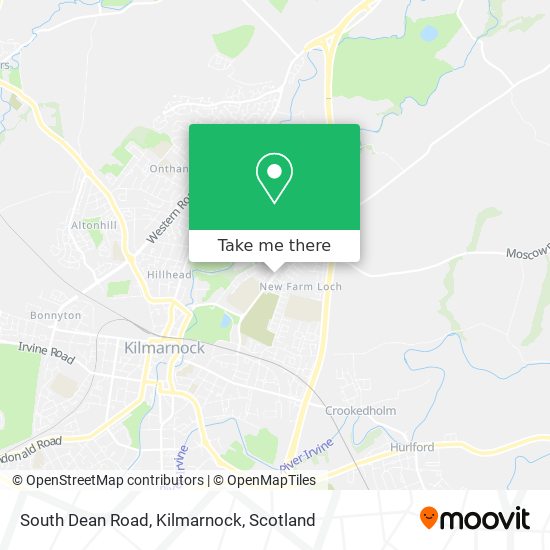 South Dean Road, Kilmarnock map
