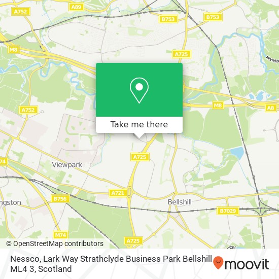 Nessco, Lark Way Strathclyde Business Park Bellshill ML4 3 map