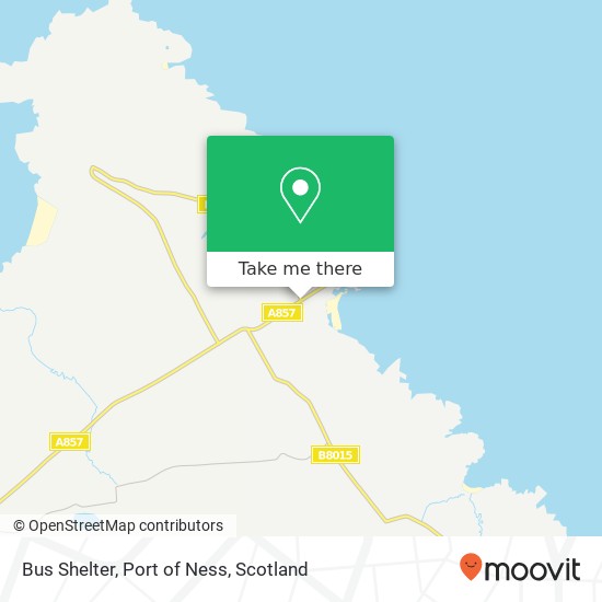 Bus Shelter, Port of Ness map