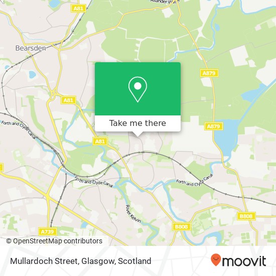 Mullardoch Street, Glasgow map