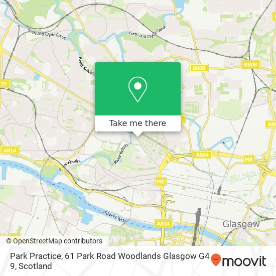 Park Practice, 61 Park Road Woodlands Glasgow G4 9 map