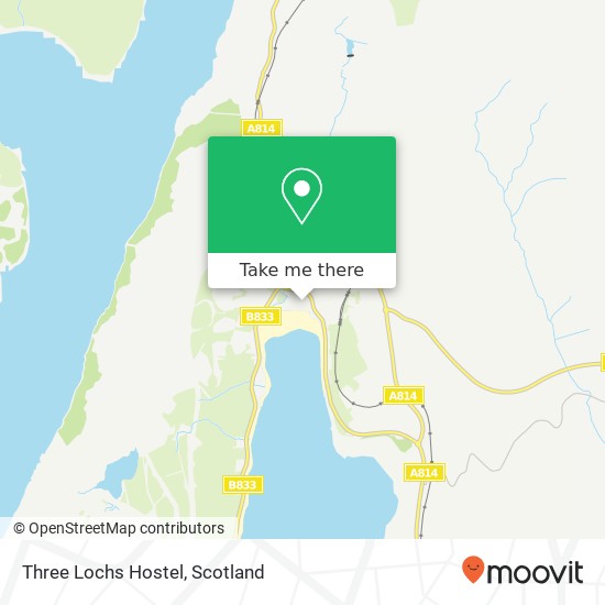 Three Lochs Hostel map