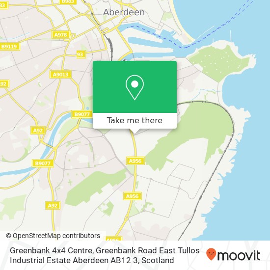 Greenbank 4x4 Centre, Greenbank Road East Tullos Industrial Estate Aberdeen AB12 3 map