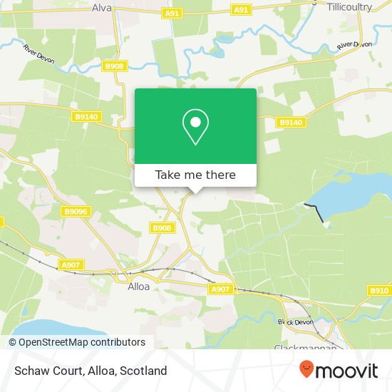 Schaw Court, Alloa map