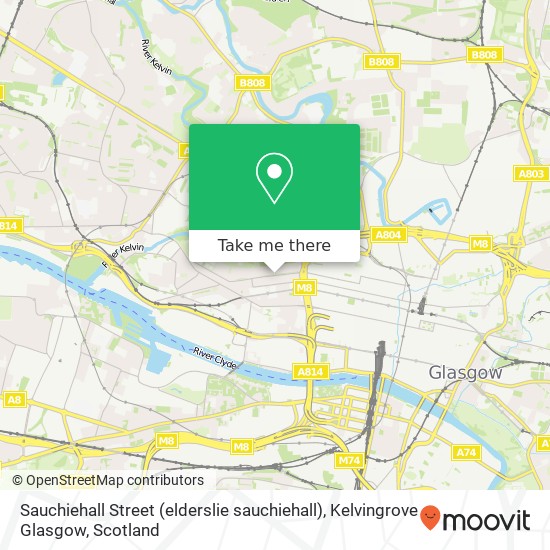 Sauchiehall Street (elderslie sauchiehall), Kelvingrove Glasgow map