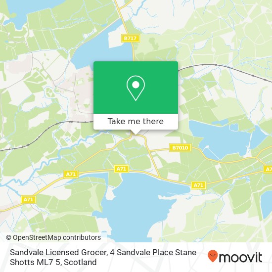 Sandvale Licensed Grocer, 4 Sandvale Place Stane Shotts ML7 5 map