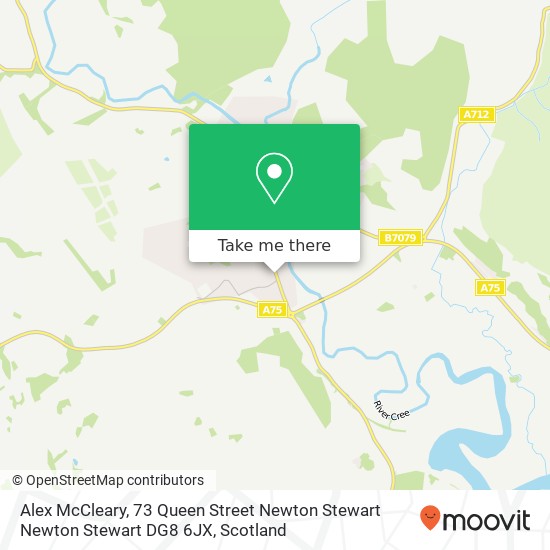 Alex McCleary, 73 Queen Street Newton Stewart Newton Stewart DG8 6JX map