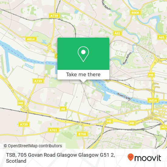 TSB, 705 Govan Road Glasgow Glasgow G51 2 map