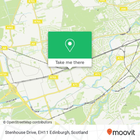 Stenhouse Drive, EH11 Edinburgh map