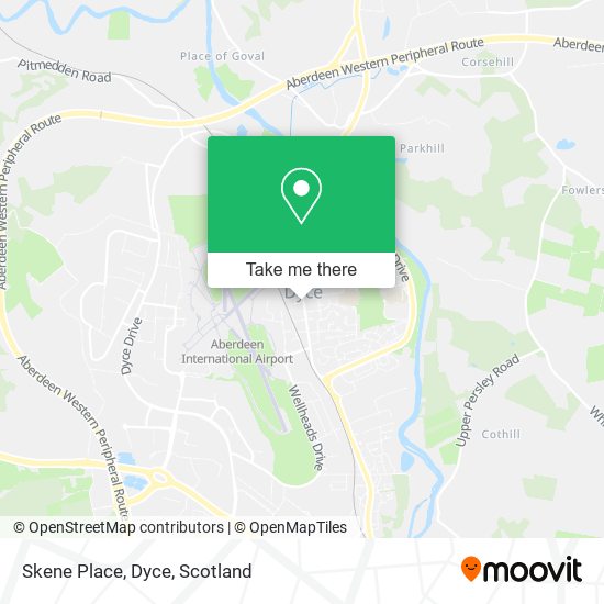 Skene Place, Dyce map