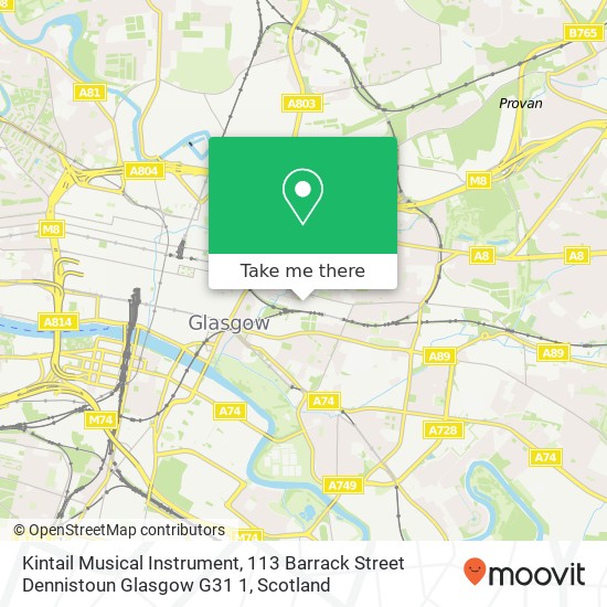 Kintail Musical Instrument, 113 Barrack Street Dennistoun Glasgow G31 1 map