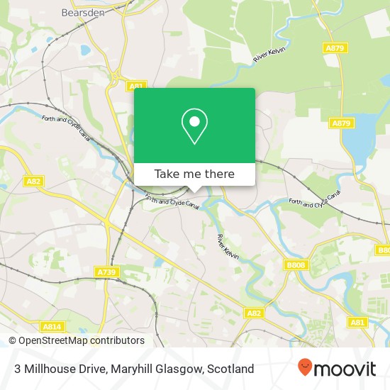 3 Millhouse Drive, Maryhill Glasgow map