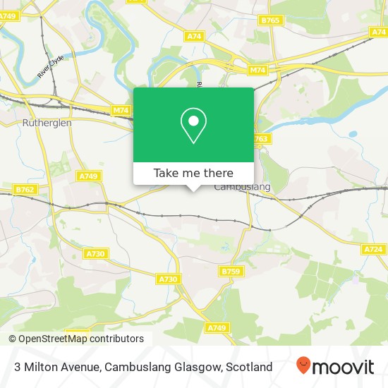 3 Milton Avenue, Cambuslang Glasgow map