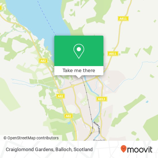 Craiglomond Gardens, Balloch map