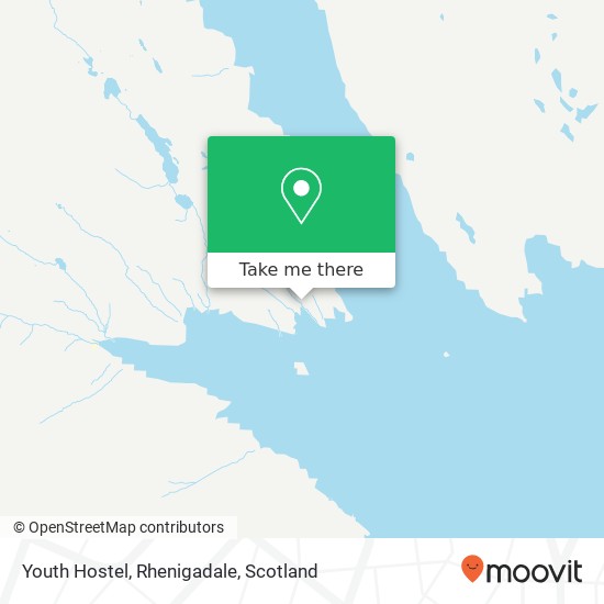 Youth Hostel, Rhenigadale map