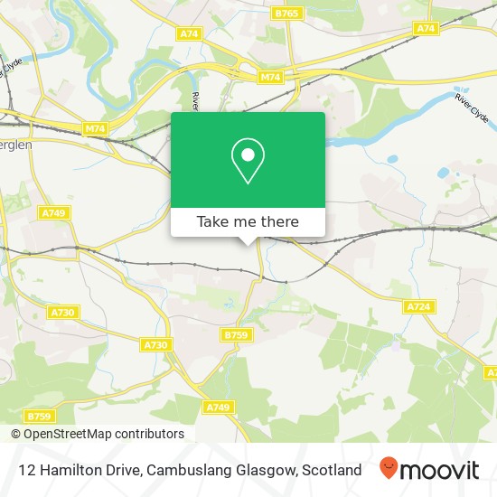 12 Hamilton Drive, Cambuslang Glasgow map