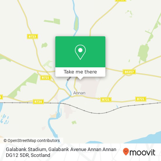 Galabank Stadium, Galabank Avenue Annan Annan DG12 5DR map