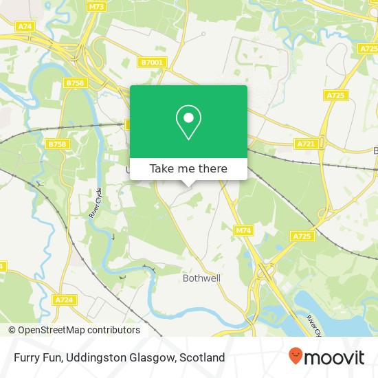 Furry Fun, Uddingston Glasgow map