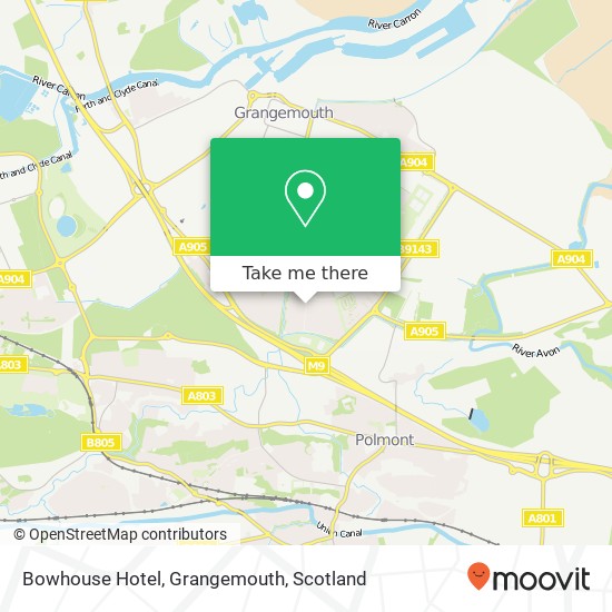 Bowhouse Hotel, Grangemouth map