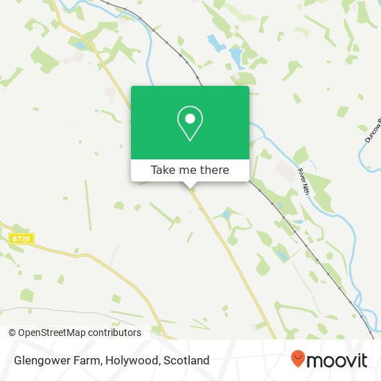 Glengower Farm, Holywood map