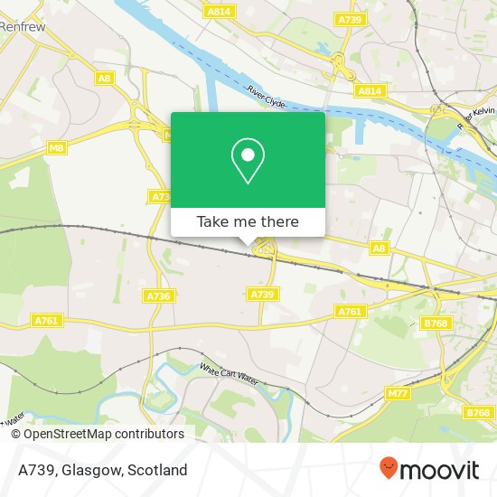 A739, Glasgow map