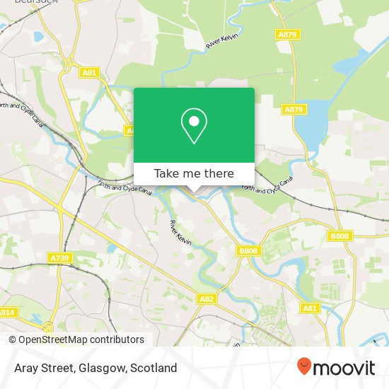 Aray Street, Glasgow map