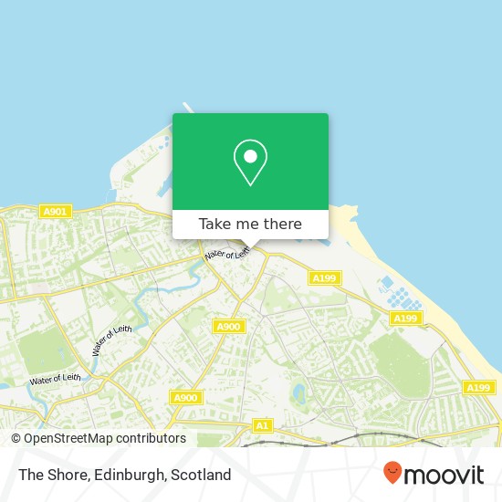 The Shore, Edinburgh map