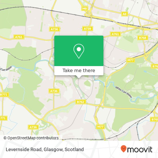 Levernside Road, Glasgow map