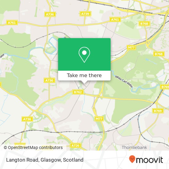 Langton Road, Glasgow map