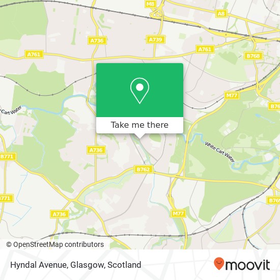 Hyndal Avenue, Glasgow map