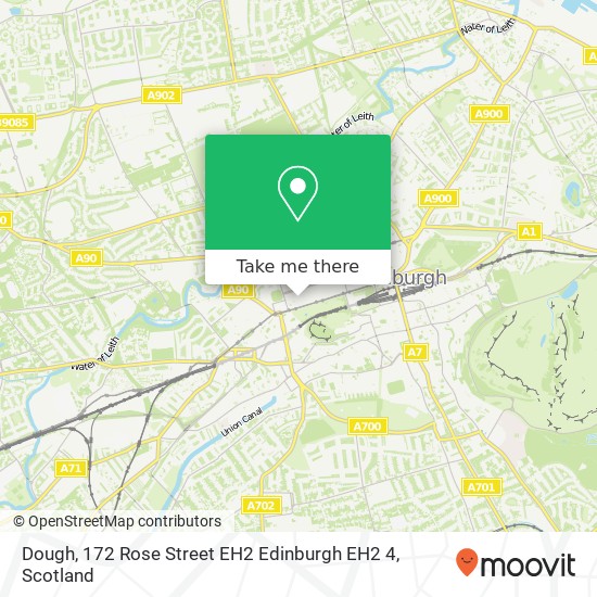 Dough, 172 Rose Street EH2 Edinburgh EH2 4 map